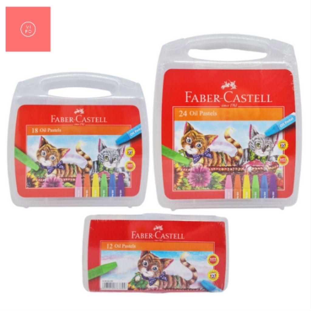 

Vifo Faber Castell Crayon Minyak Oil Pastel Krayon Mewarnai Gambar Anak 12 18 24 Warna Original