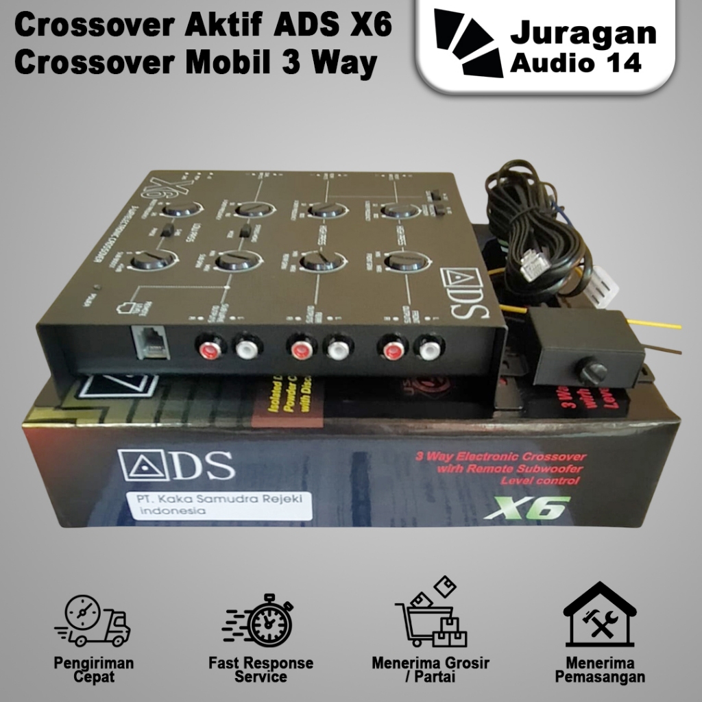 Crossover Aktif ADS X6 Crossover Mobil 3 Way Ori