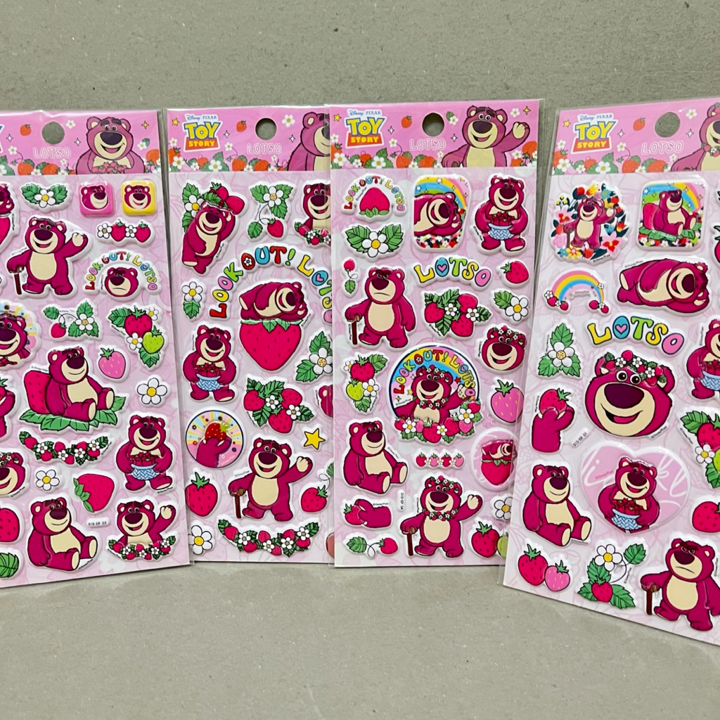 

Stiker Lotso / Stiker Timbul / Stiker Toy Story