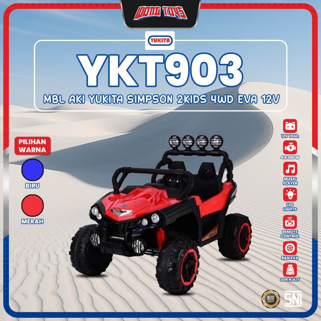 YKT903 Yukita Simpson Off-Road 12V EVA 4WD 2 Seat - Mainan Mobilan Aki Anak