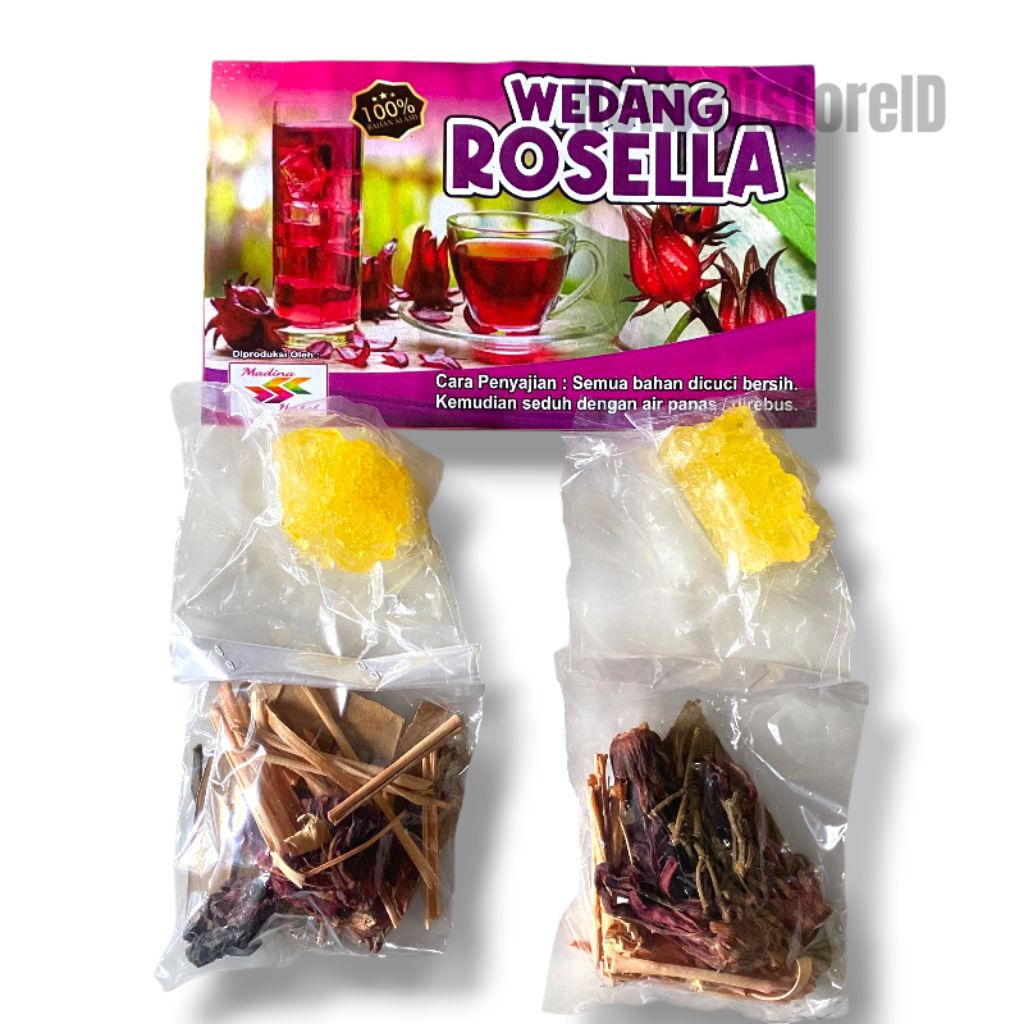 

Wedang Rosella Wedang Herbal Alami Wedang Bunga Rosella kemasan 5 Sachet