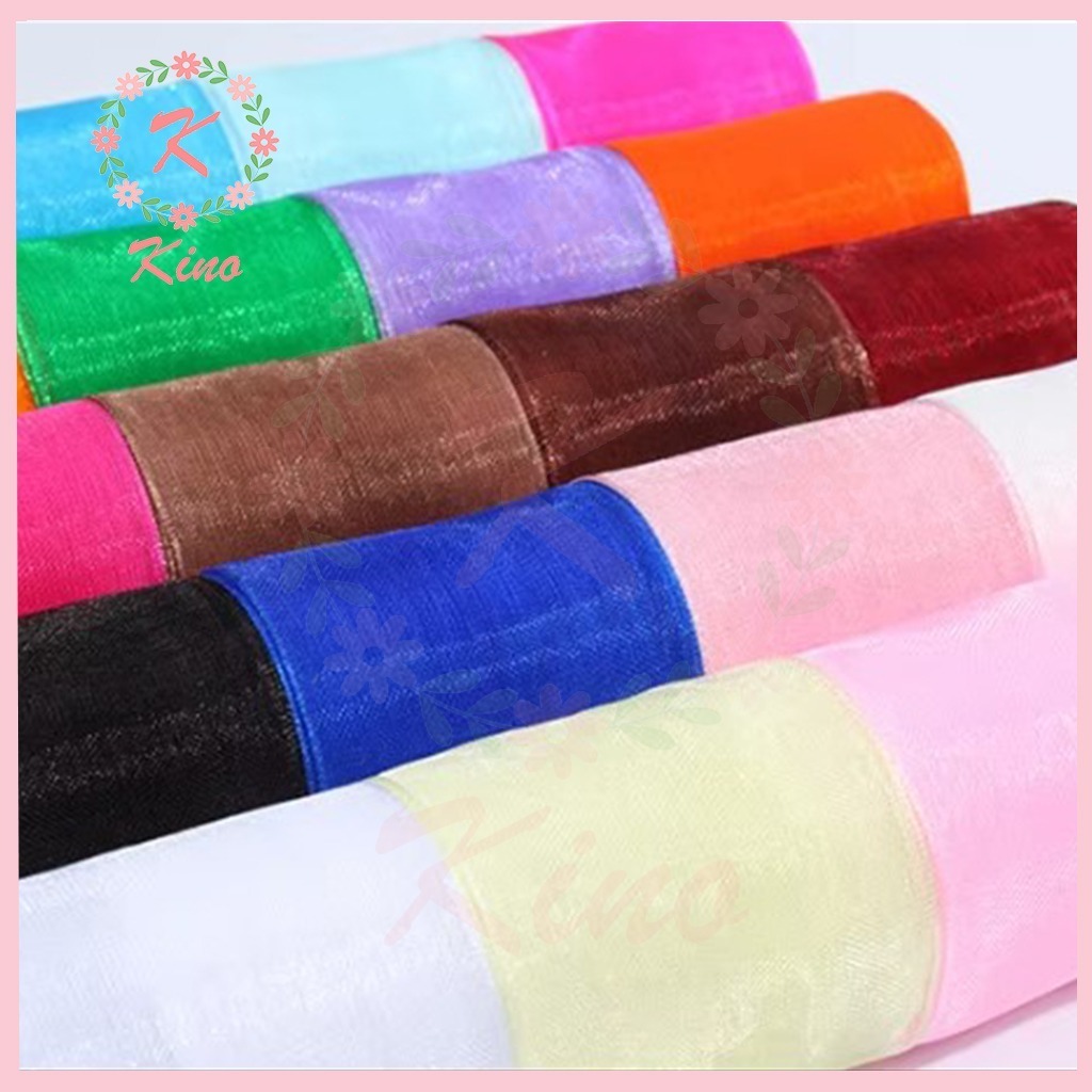 

[PER SLOP] Pita Organdi Polos 2 inch Aksesoris Hantaran Hampers