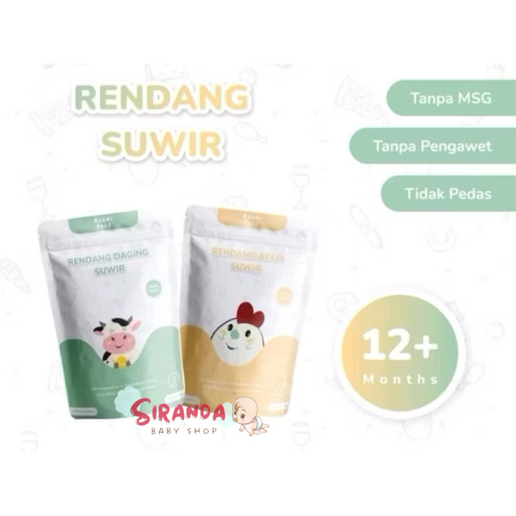 

RAAMI FOOD - Rendang Suwir Daging Sapi / Ayam untuk Anak Tanpa MSG Tanpa Pengawet 80gr