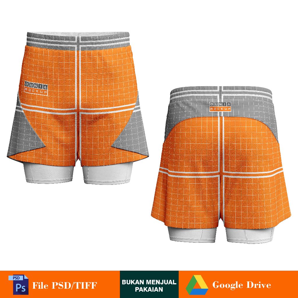 Mockup Celana Pendek Olahraga - PSD