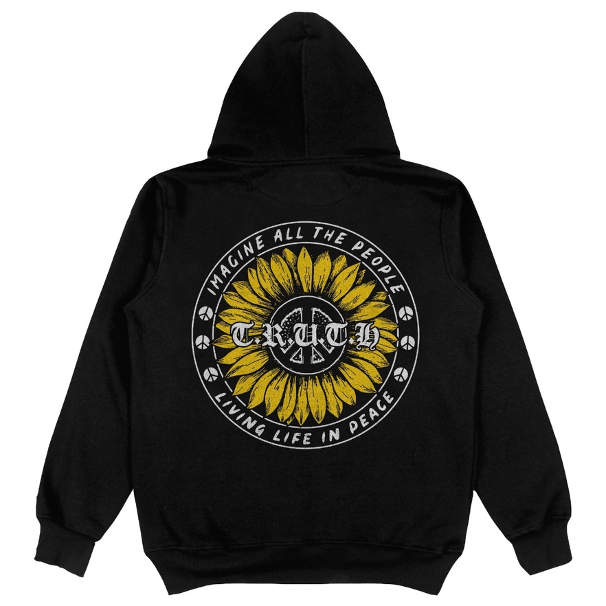 TRUTH - Sweater Hoodie Pullover Original Imagine All The People Fleece