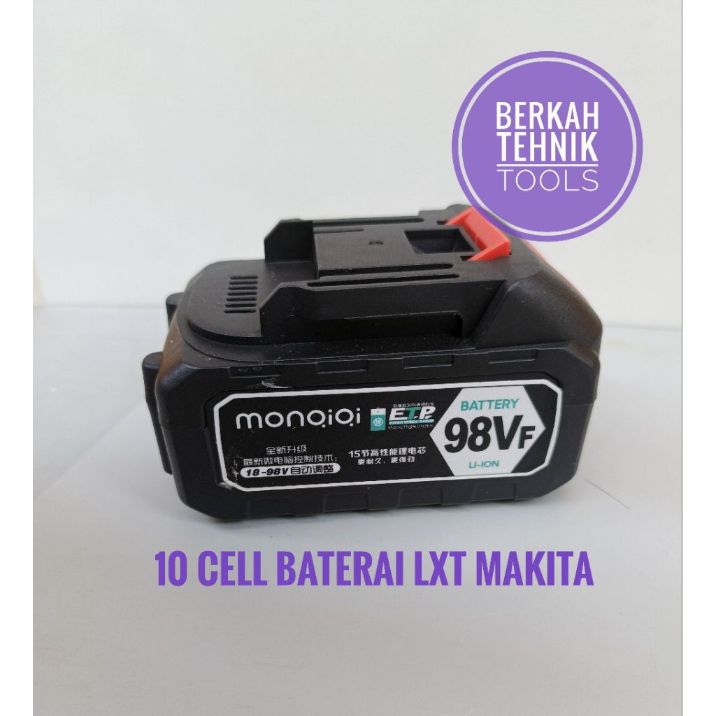 PROMO 98VF BATERAI IMPACT WRENCH BOR CORDLESS KAMOLE 10CELL BATERAI TEBAL
