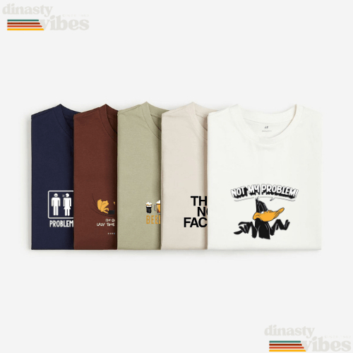 Promo Paket Hemat Kaos Pria Wanita Motif Distro 100 rb 5 pcs Keren / Varian Warna dan Motif Keren Ob