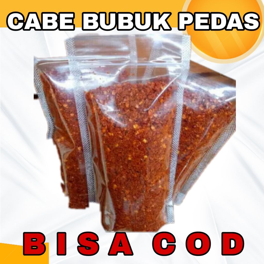 

80 GRAM CABE BUBUK GILING PEDAS HOT JELETOT COCOK BUAT BUMBU CABE BASO ACI SEBLAK