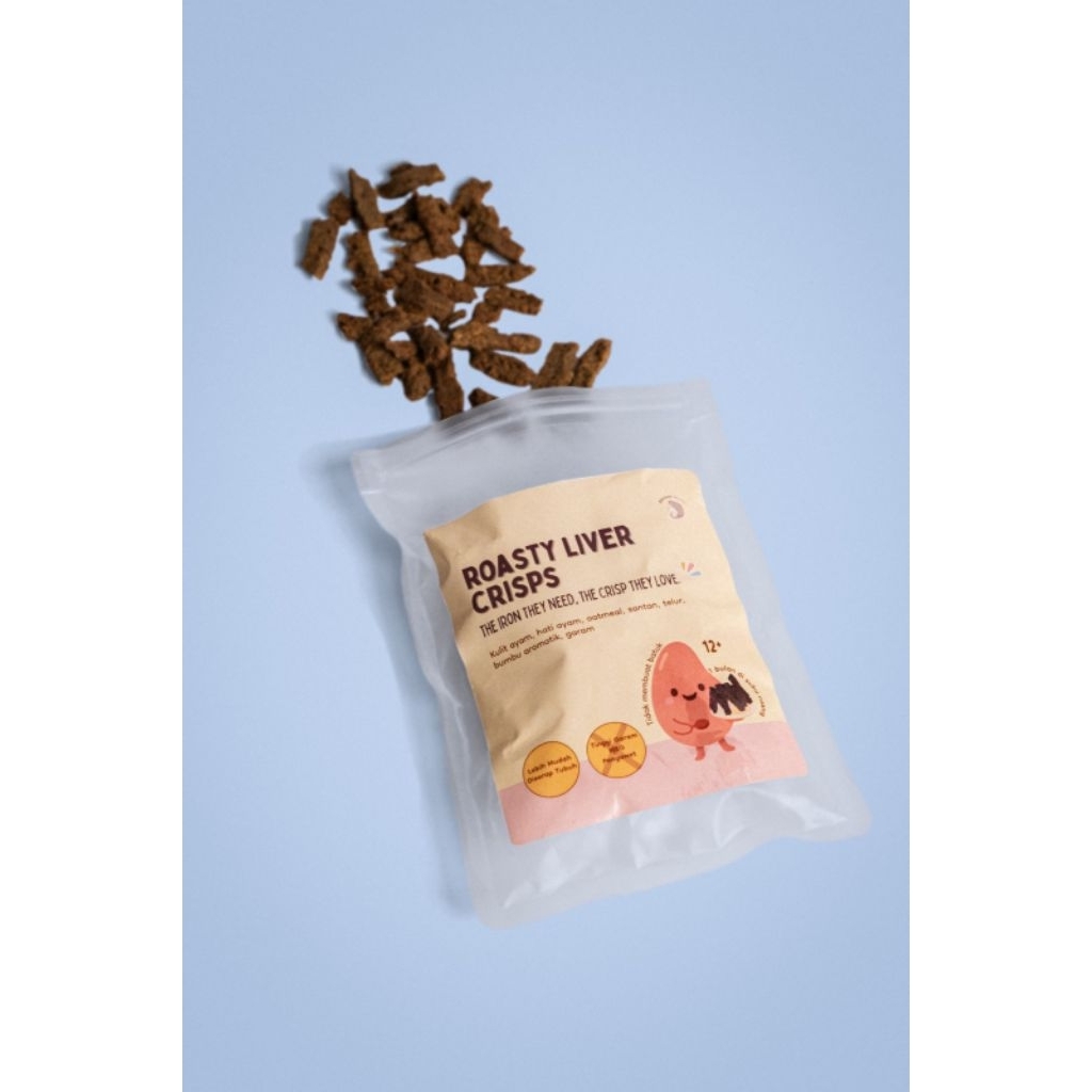 

Bikinan Mami Roasty Liver Crisps - Snack Anak Sehat - Zat Besi - Ready to Eat