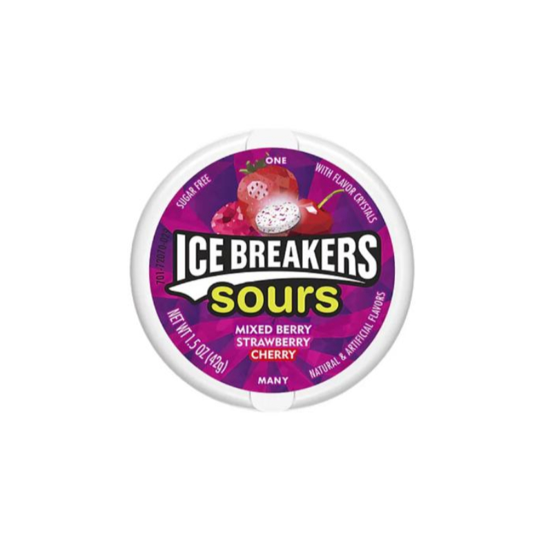 

Ice Breakers Sours Mixed Berry Strawberry & Cherry