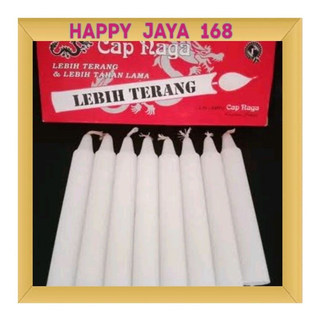 Lilin Natal Putih Mati Lampu Cap Naga
