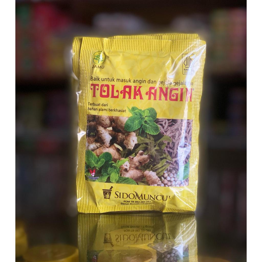 

tolak angin serbuk 10 sachet jamu sidomuncul