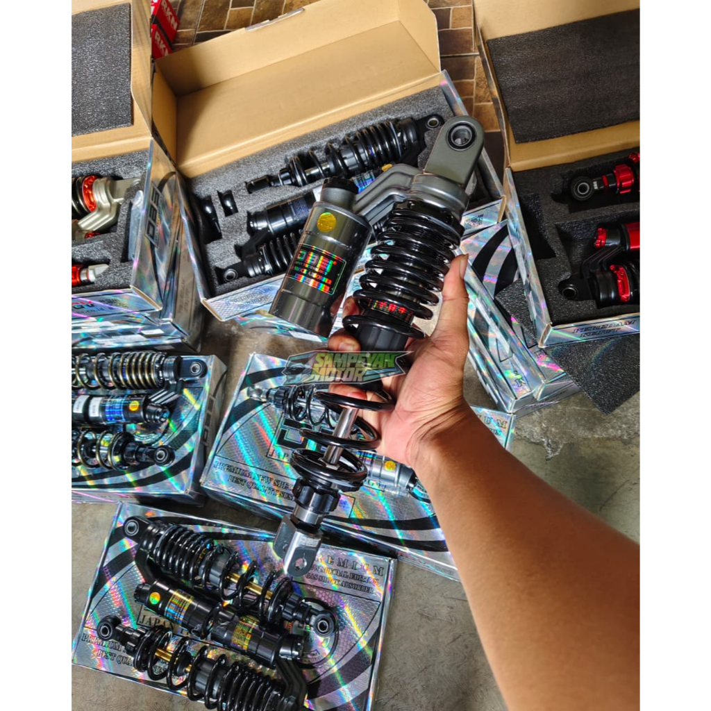 Shock Skok Sekok Shockbreaker Belakang DBS Racing 8894 Tabung Atas 280mm 320mm 340mm Hitam  Merah As