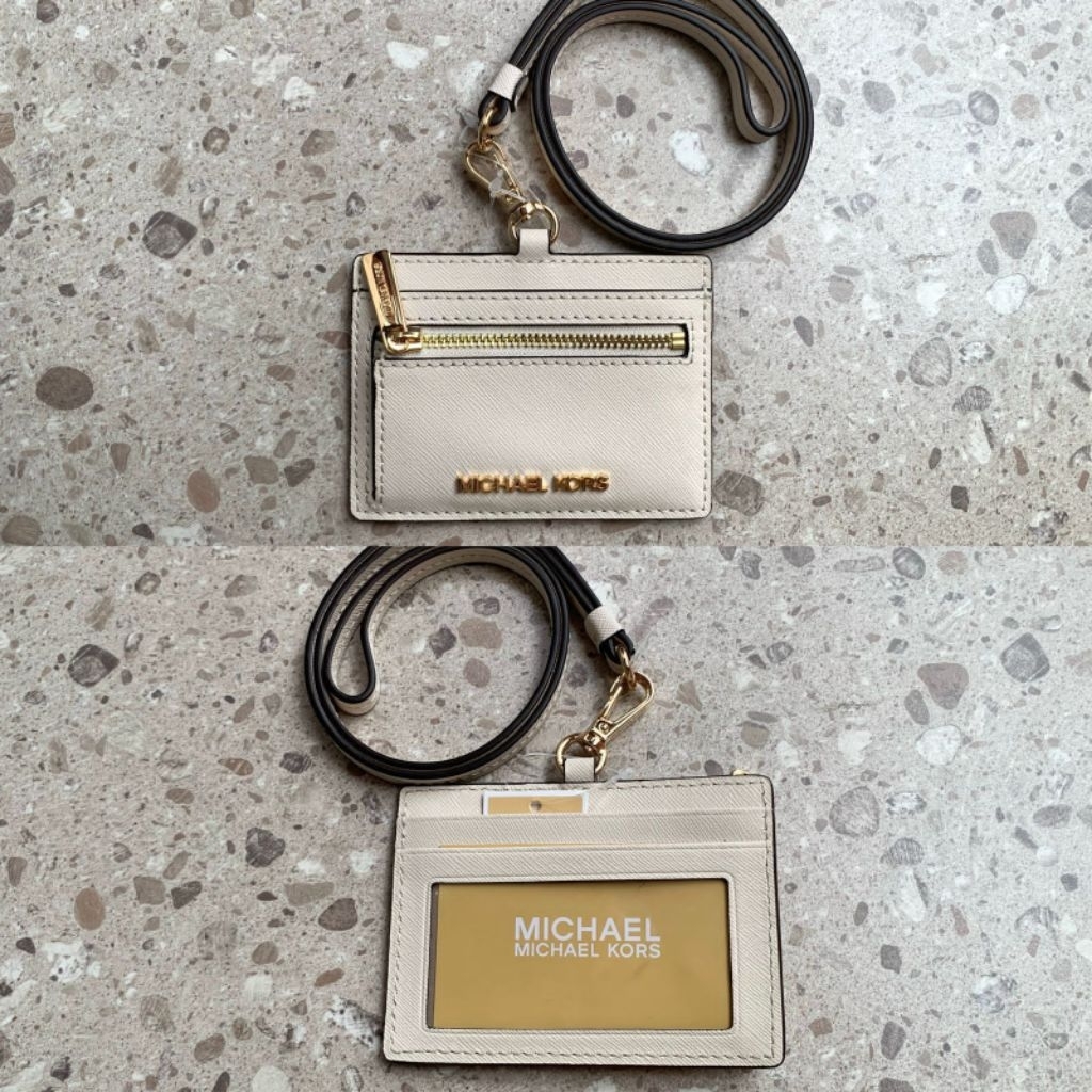 

lanyard michael kors yellow orange, black white ready