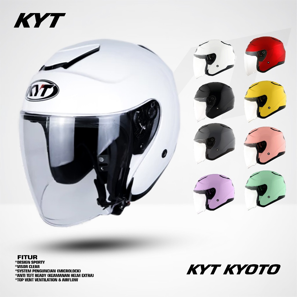 HELM KYT KYOTO ORIGINAL HELM 100% ORIGINAL
