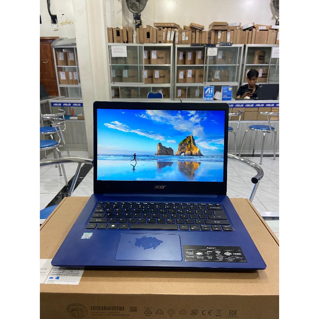 LAPTOP ACER ASPIRE A514-52K CORE I3-8th RAM 4GB SSD 256GB LAYAR 14"INCH WINDOWS 11 SECOND