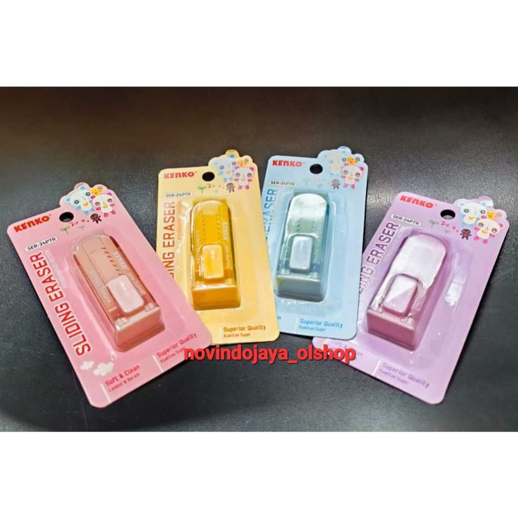 

KENKO SLIDING ERASER PENGHAPUS CUTTER PENGHAPUS DORONG SER-24 PTR TERMURAH GROSIR 24PCS