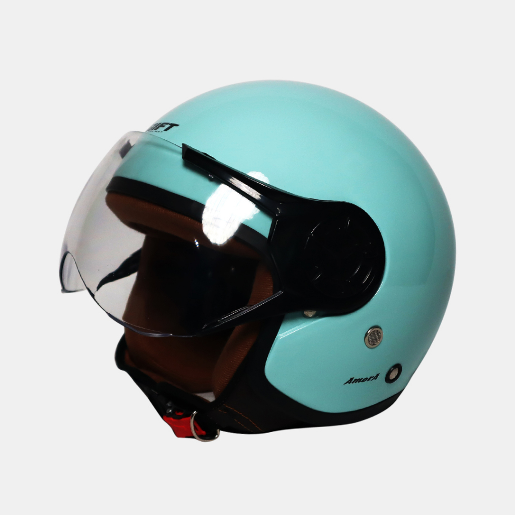 Helm Bogo Hijab GIFT AMORA Dewasa Retro Hijab Wanita Original SNI/Helm Cewek/Helm Keren/Bogo Hijab