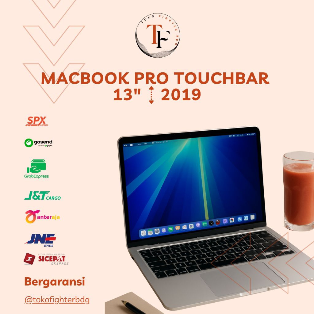 MACBOOK PRO TOUCHBAR 2019 13 INCH INTEL CORE I5/I7 RAM 8/16 SSD 128/256/512