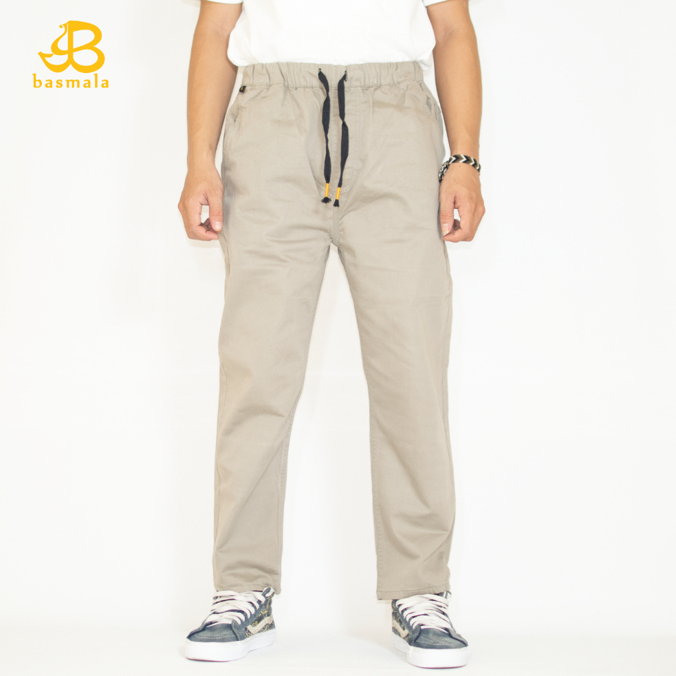 BASMALA Rumi Pants - Celana Sirwal Casual Pria Premium Sirwal Pria Basic Katun Celana Cingkrang