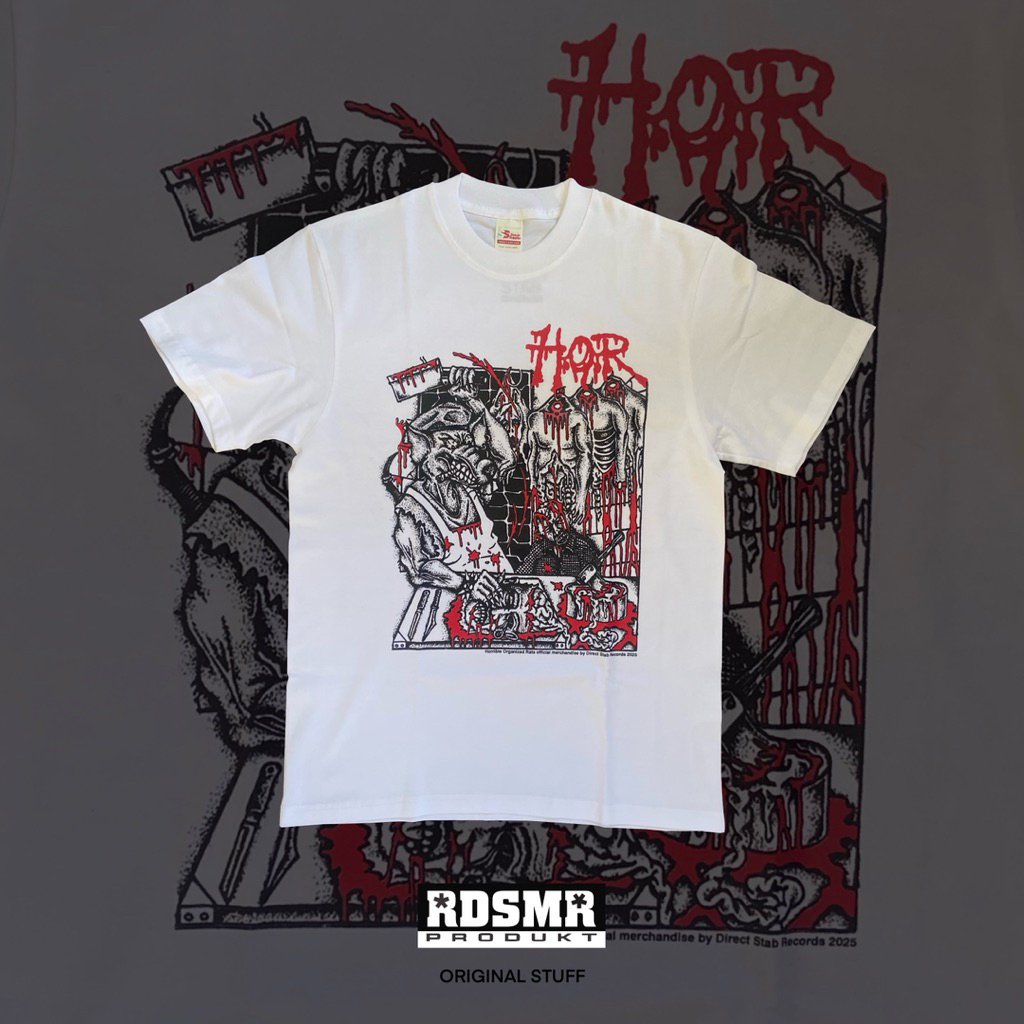 Ts HOR - Cover EP Hardcore Punk original Putih