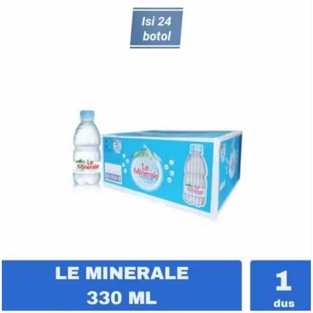 

LE MINERAL 330ML ISI 24BOTOL SURABAYA BARAT KHUSUS INSTAN
