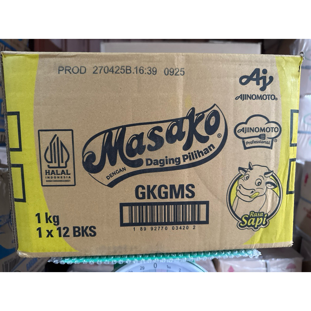 

Masako Sapi 1 kg @ 12 bungkus / 1 dus