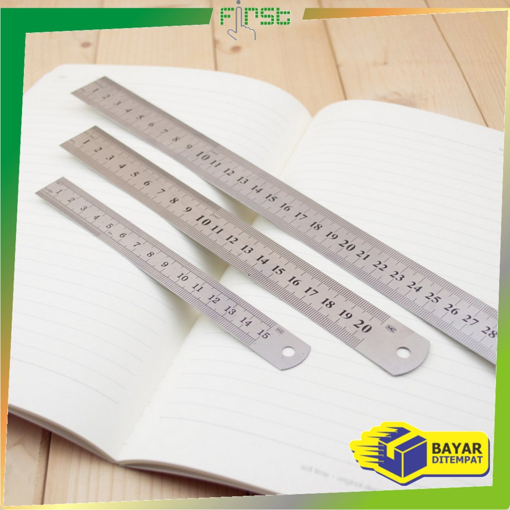 

EC FH-A107 Penggaris Besi Stainless Steel Ruler 50CM / Penggaris Serbaguna Perlengkapan Sekolah / Mistar Besi Alat Ukur Multifungsi
