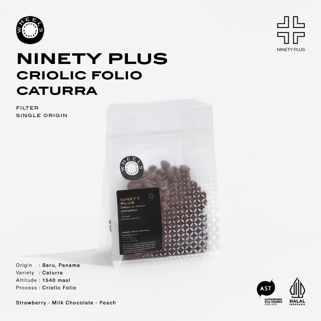 

Ninety Plus Criolic Folio Caturra Single Origin Filter Specialty Wheels Coffee Roasters