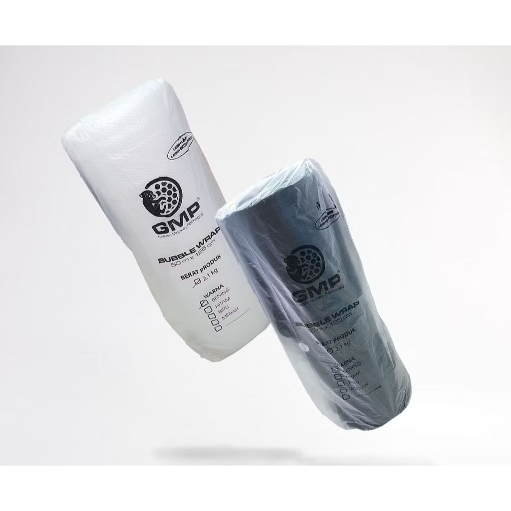 

Bubble Wrap GMP 3 KG Warna hitam dan putih