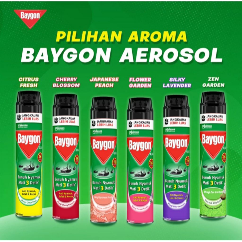 Baygon Obat nyamuk semprot 600ml