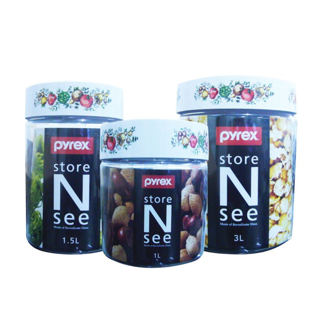 PYREX Toples Store N See Set (7024, 7048, 7080)