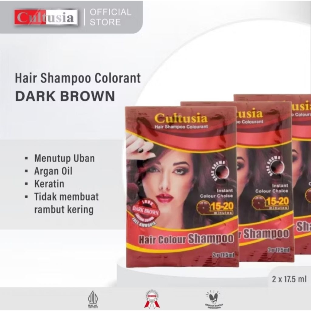 Cultusia Shampo Dark brown