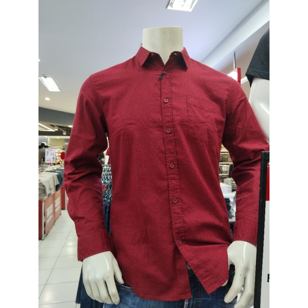 best seller kemeja pria by gabrielle , kemeja polos gabrielle, kemeja merah gabrielle