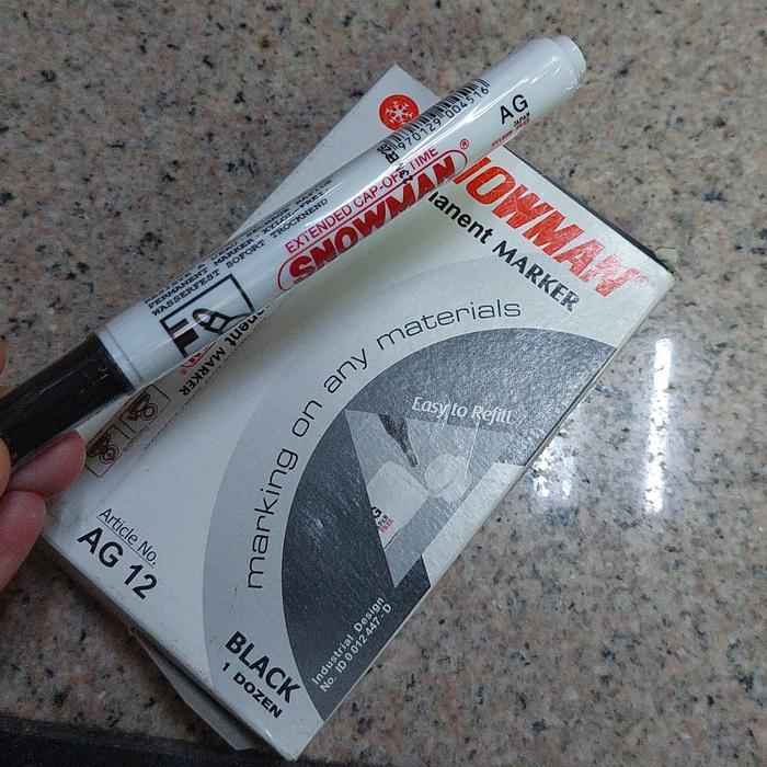 

Spidol Snowman Permanent AG 12 (1 Lusin)