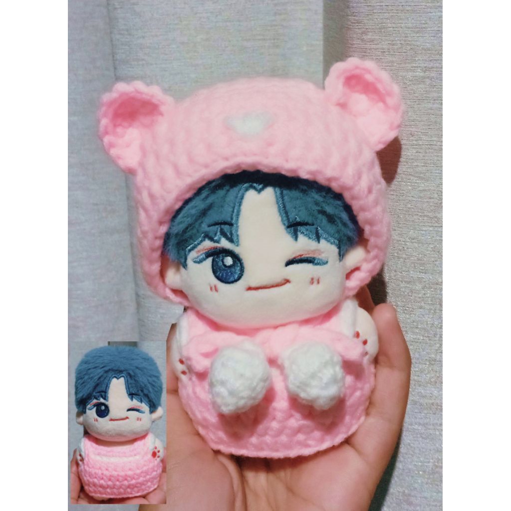 BAJU RAJUT BONEKA 10 CM (CROCHET DOLL CLOTHES) KPOP DOLL 10 CM