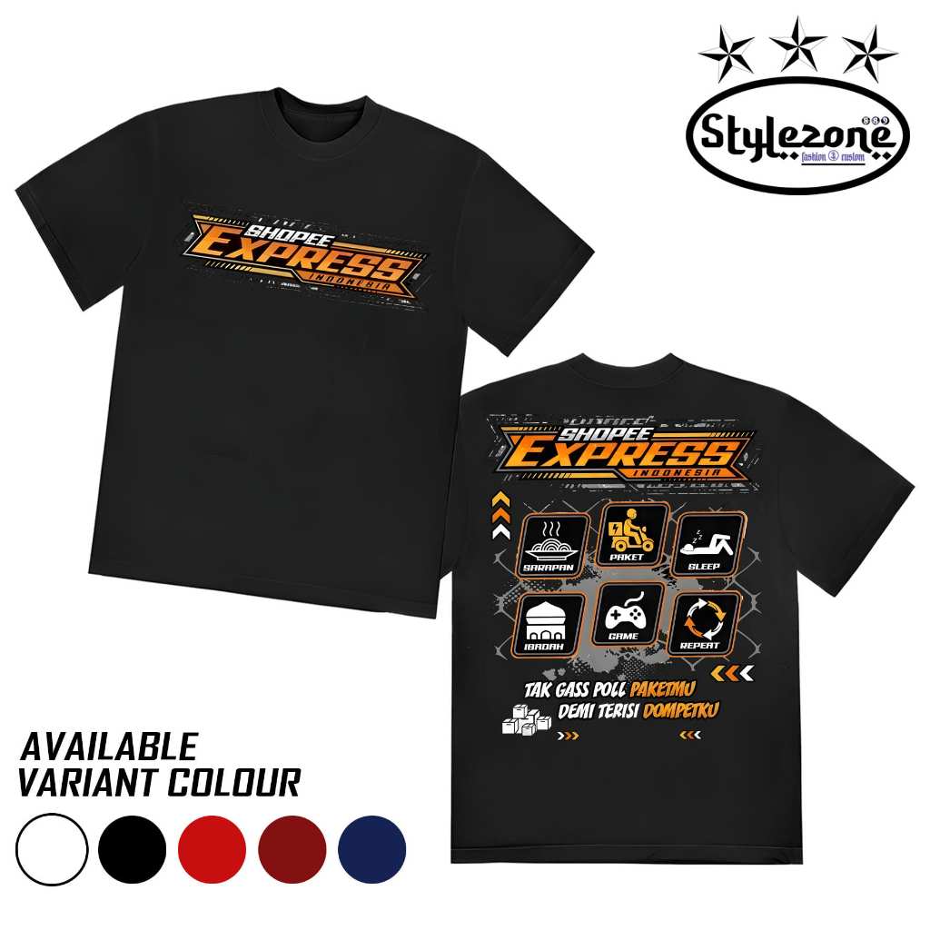 Kaos Shopee Exspress - Kurir Satset - Kaos Shopee repeat - Kaos PRIA - Kaos Wanita