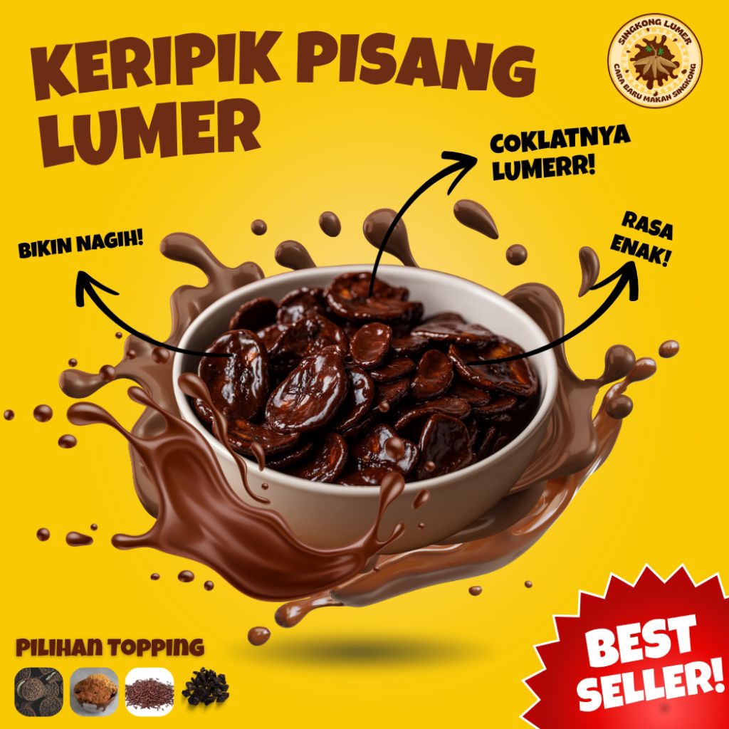 

Keripik Pisang Coklat Lumer 500ml Tinwall | Full Topping Milo Oreo | Camilan Manis Viral Enak Murah | Cemilan Pisang | Jajanan Pisang