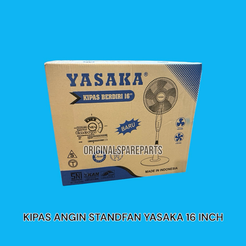 KIPAS ANGIN BERDIRI 16 INCH YASAKA / KIPAS ANGIN 16 INCHI STANDFAN YASAKA / KIPAS ANGIN STANDFAN BER