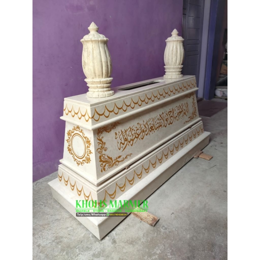 Kijing Makam Full Ukiran Batu Marmer