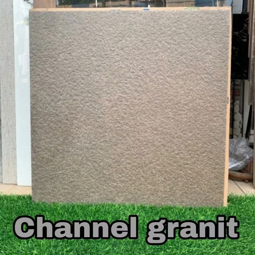 Granit Lantai Carport 60×60 Gigalito Dark Brown permukaan Matt kasar