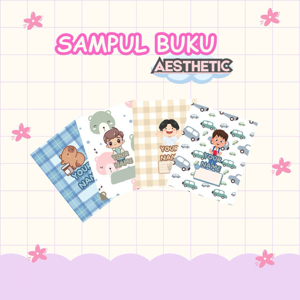 

SAMPUL BUKU AESTHETIC/SAMPUL BUKU CUSTOM (ANAK LAKI-LAKI)