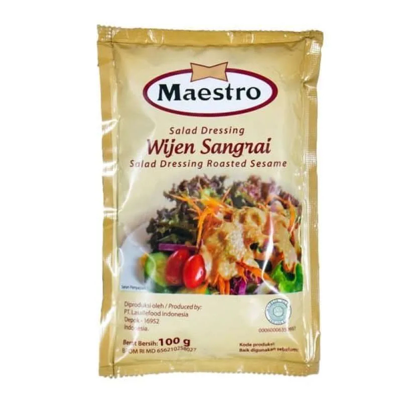 

Maestro Roasted Sesame Dressing 100gr - Saus Wijen Sangrai untuk Salad