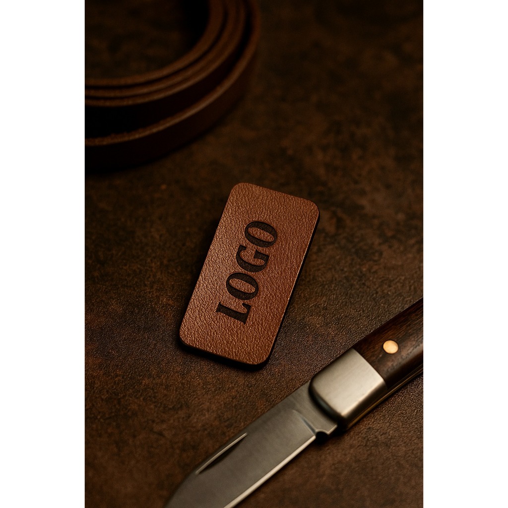 

LABEL KULIT IMITASI CUSTOM 3 X 1.5 CM