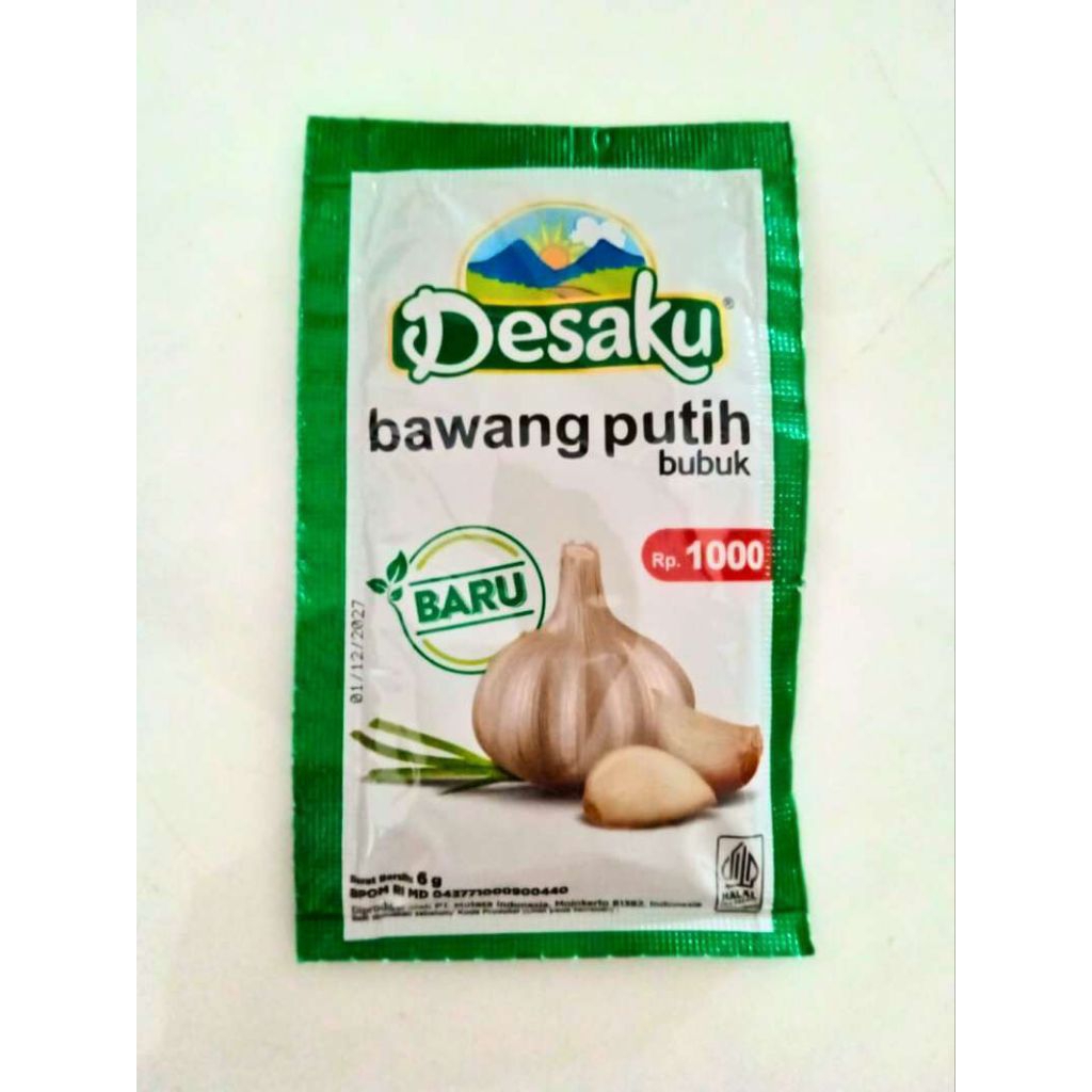 

Desaku Bawang Putih Bubuk 1 Renceng Isi 12 Sachet 6 Gram