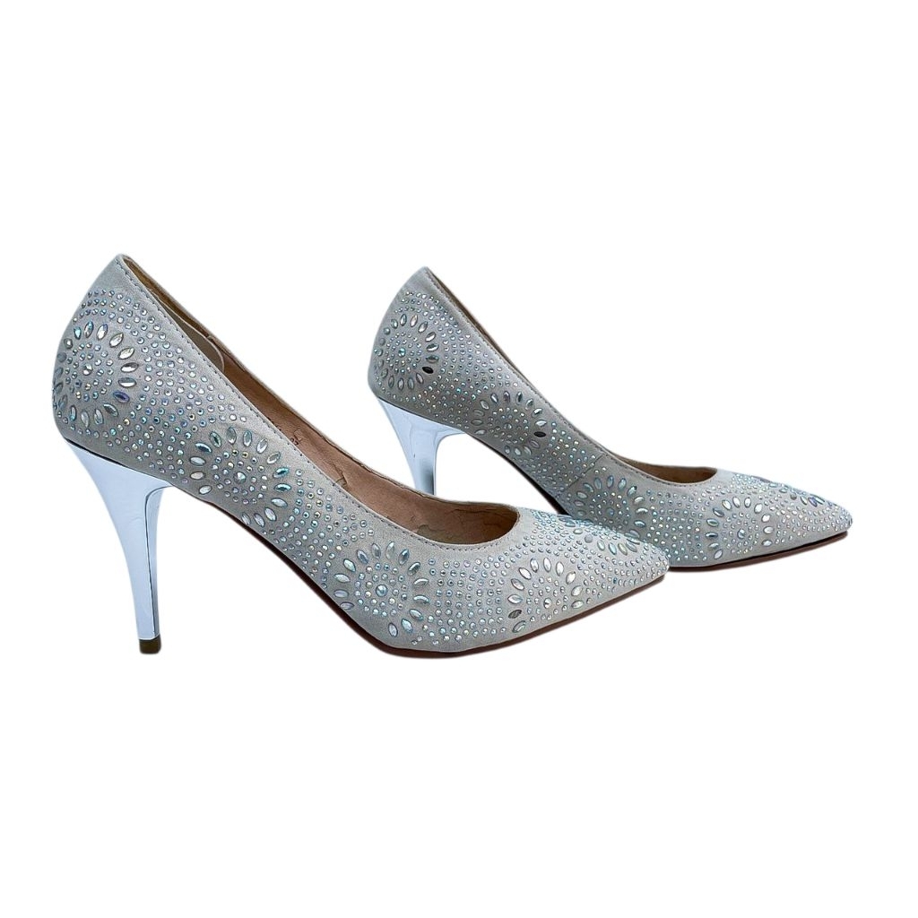 ORI Pretty Fit Silver High Heels - Sandal / Sepatu Hak Tinggi Pesta / Kondangan / Party / Wedding / 