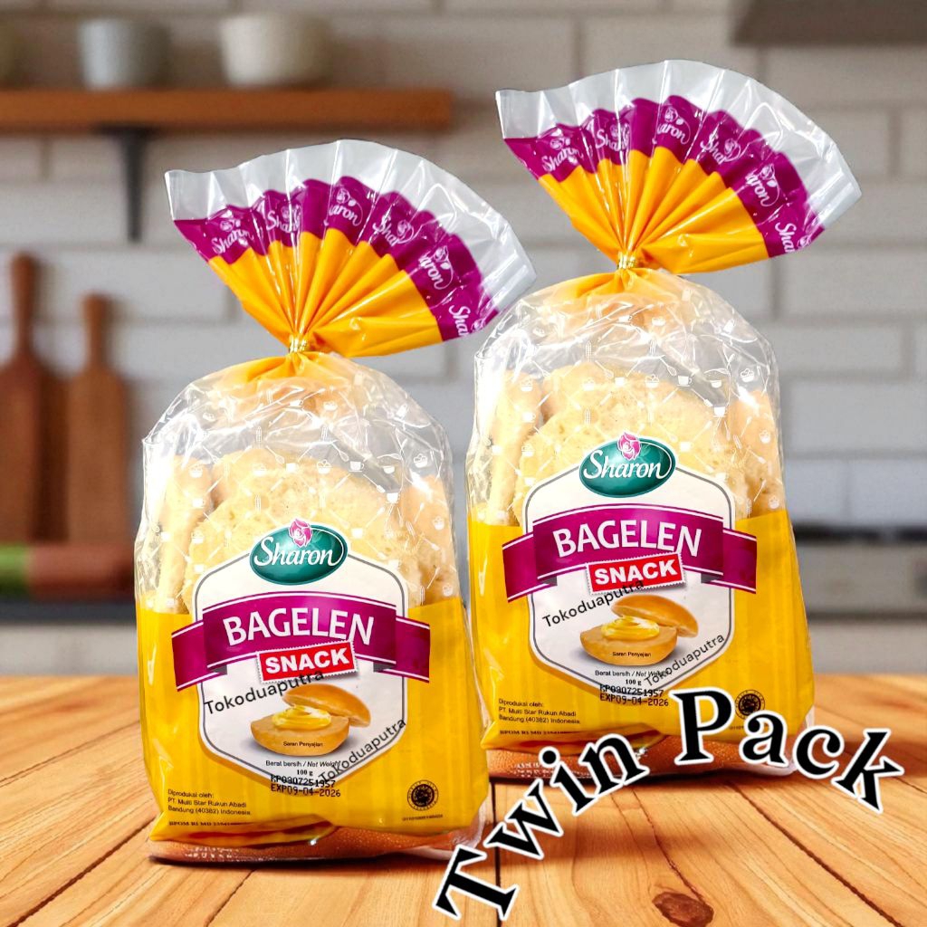 

Sharon Bagelan snack 100 Gr X 2 pack ( twin pack) / Bagelen Bandung Sharon 100 gr