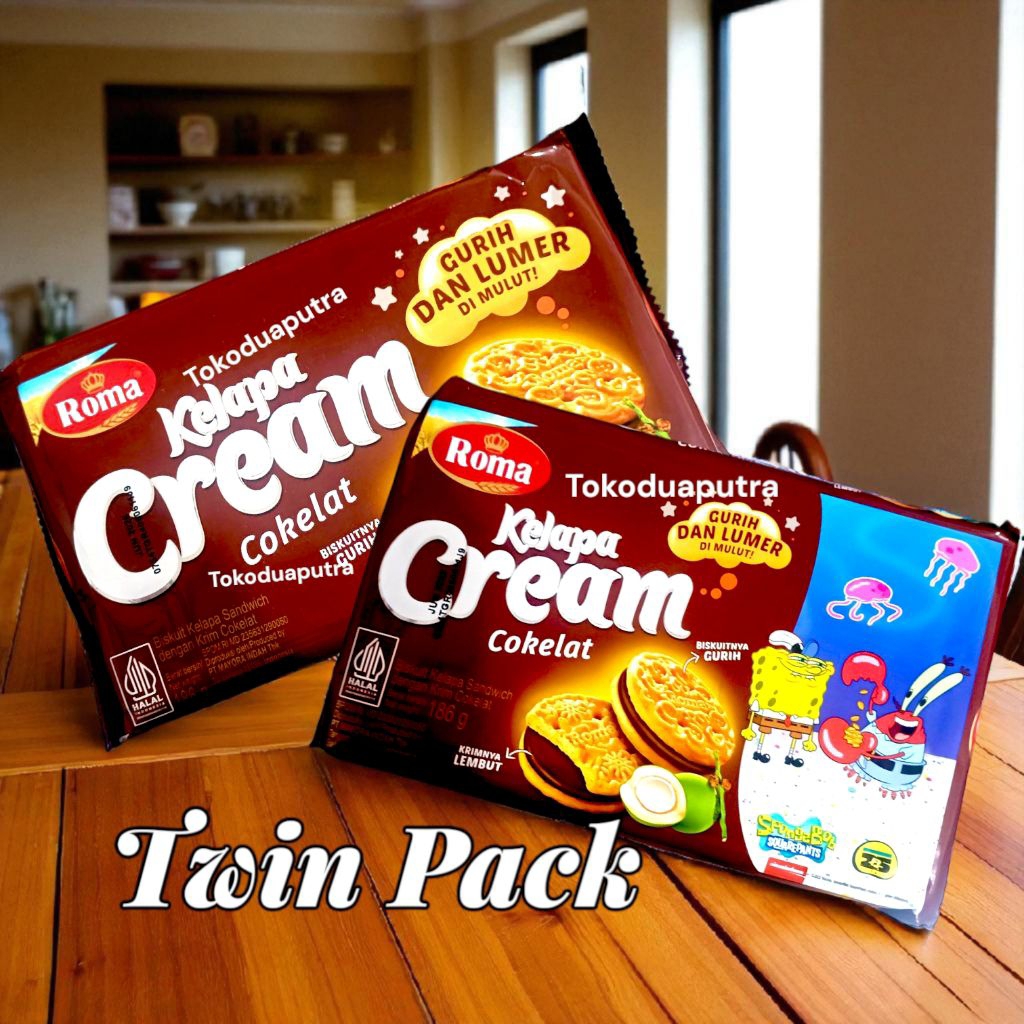 

Roma Kelapa Cream Coklat 186 gr X 2 bungkus (twin pack)