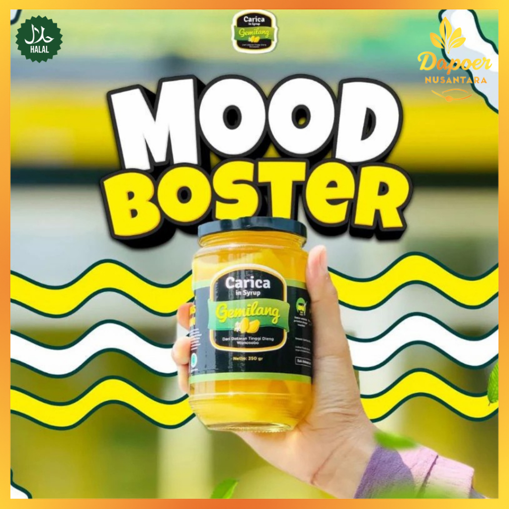 

Carica Gemilang Botol Minuman Buah Pepaya Dieng Segar Manisan Buah 350gr