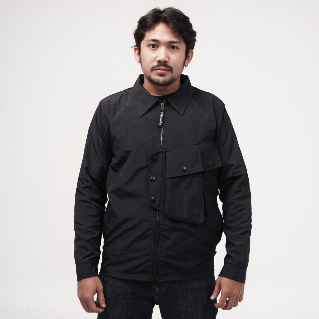 Newfield - The Ryuga's overshirt nylon jaket black